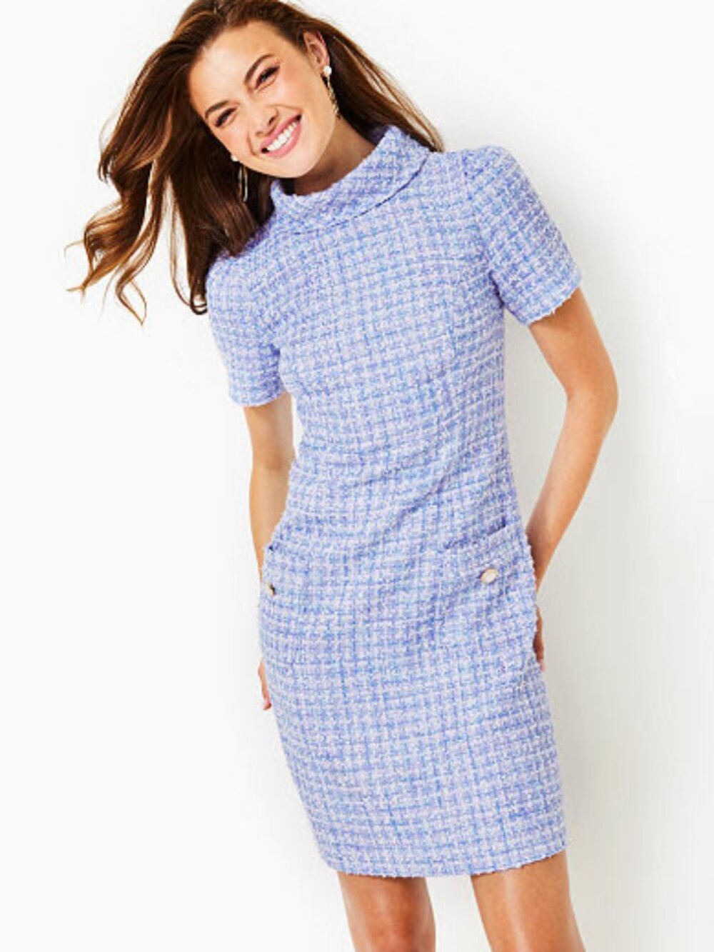 Lilly Pulitzer Tiessa Boucle Shift Dress Size 14 NWT